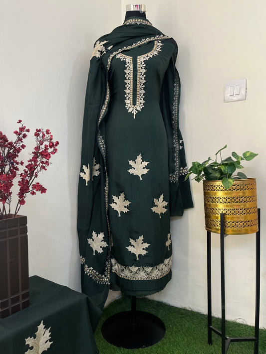 Sanamā Tilla Embroidered Suit material