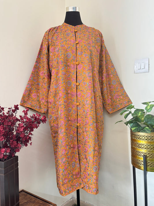 Mustard Nalki Work Pure Wool Jacket XXL