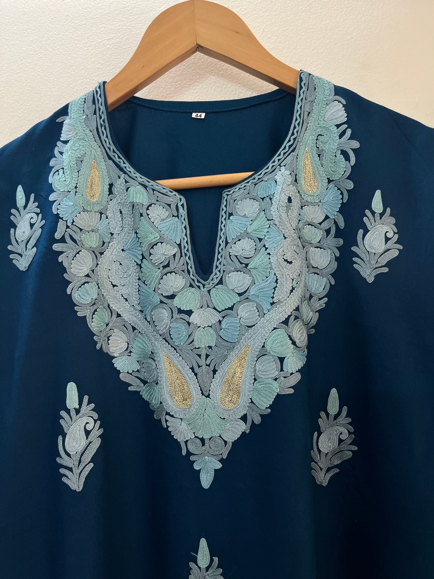 Teal Blue Cotton Cord Set (Free Size/ XL)