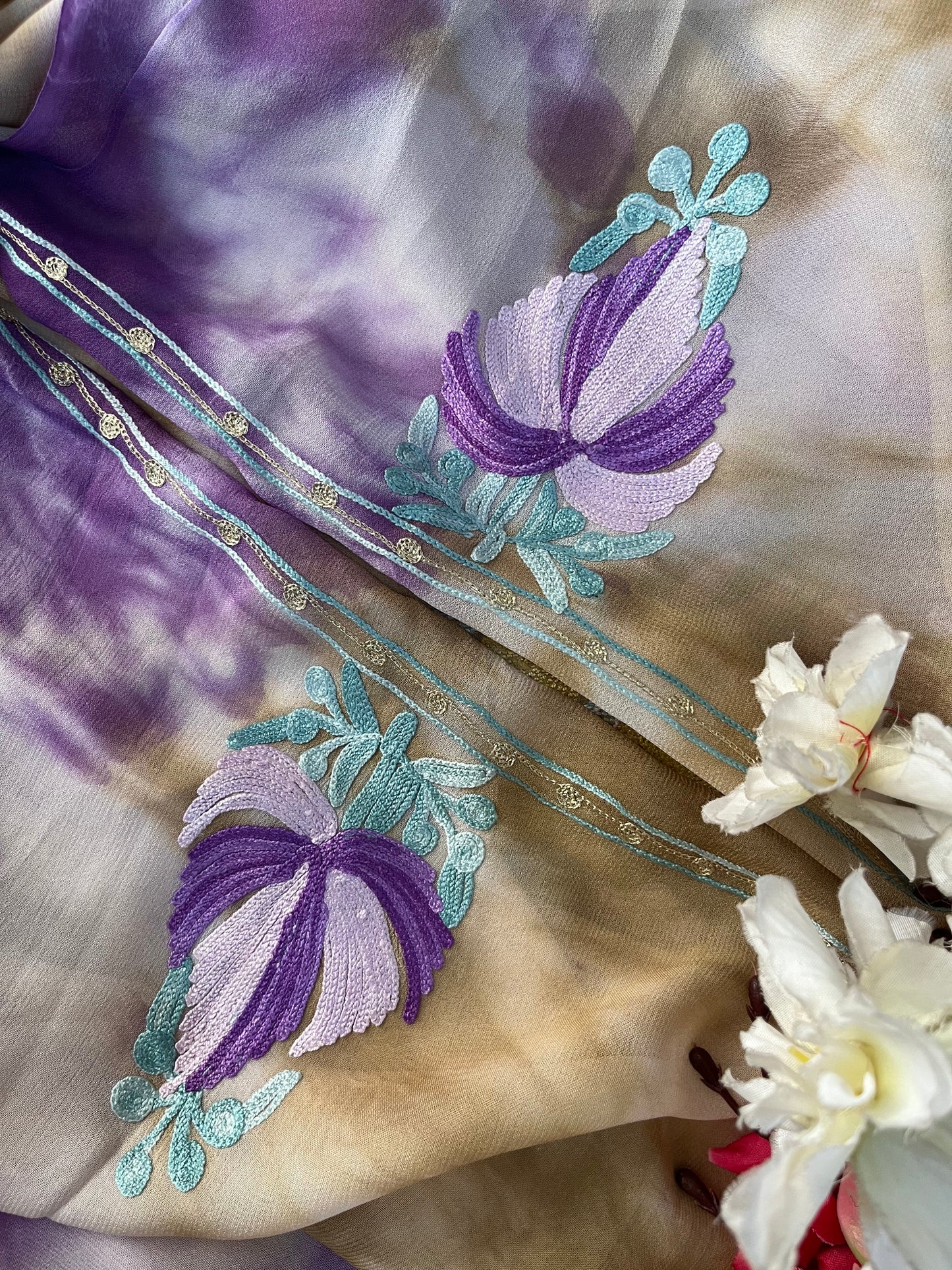 Pure Georgette Ty Dy Kashmiri Suit