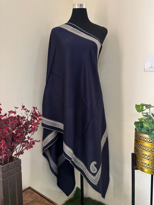 Blue Baadam Bael Kashmiri Stole