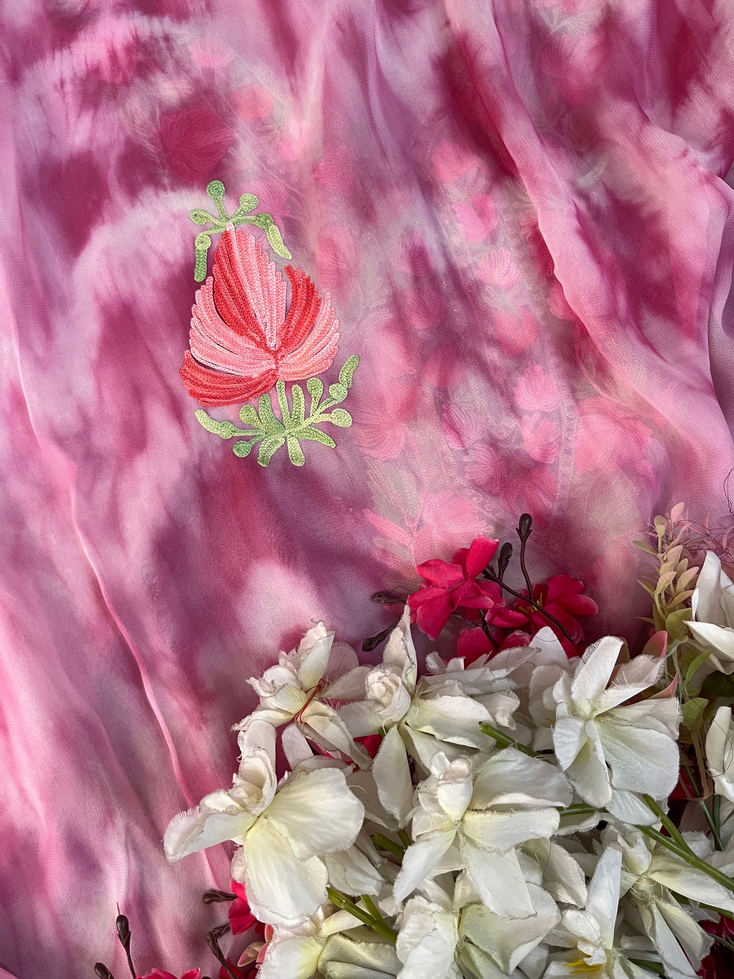 Pure Georgette Ty Dy Kashmiri Suit