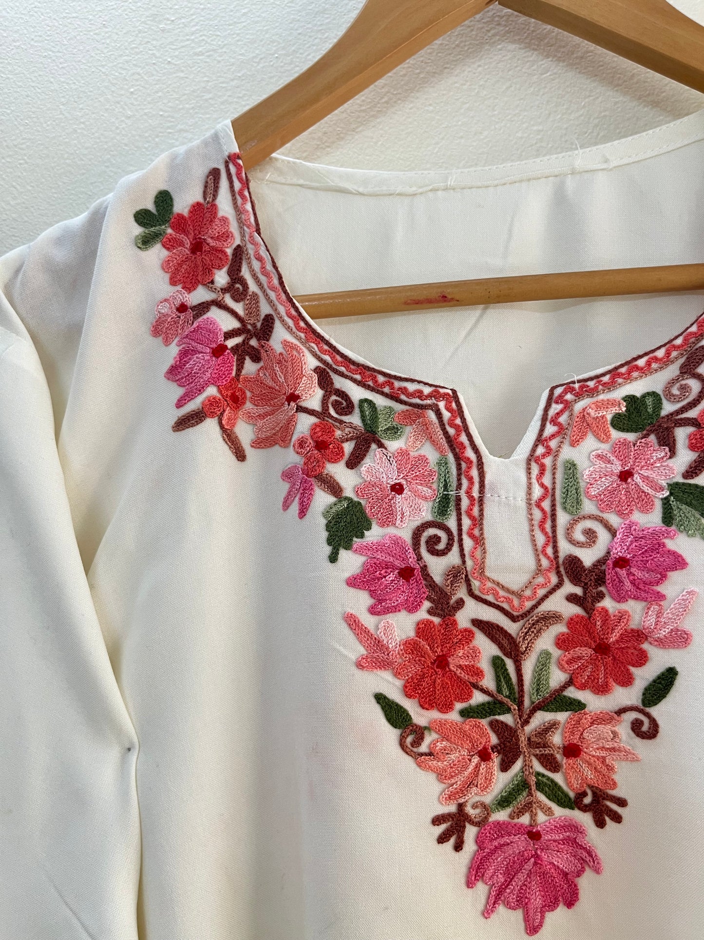 Ivory Cotton Cord Set (Free Size/ XL)