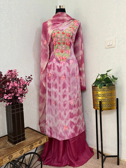 Pure Georgette Ty Dy Kashmiri Suit
