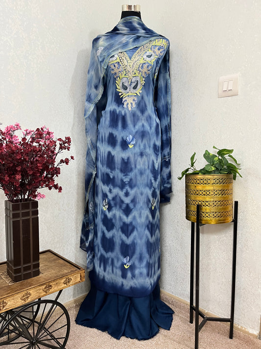 Pure Georgette Ty Dy Kashmiri Suit