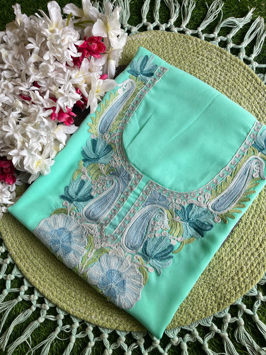 Georgette Unstitched Kashmiri Kurta