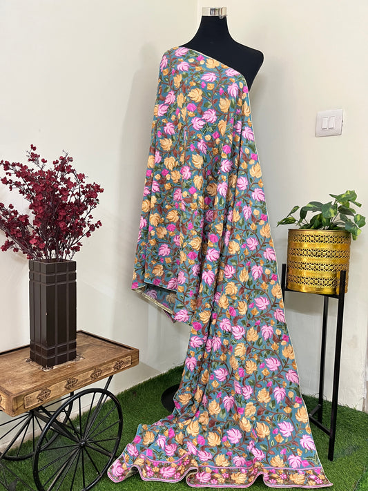 Kashmiri Georgette Odhni