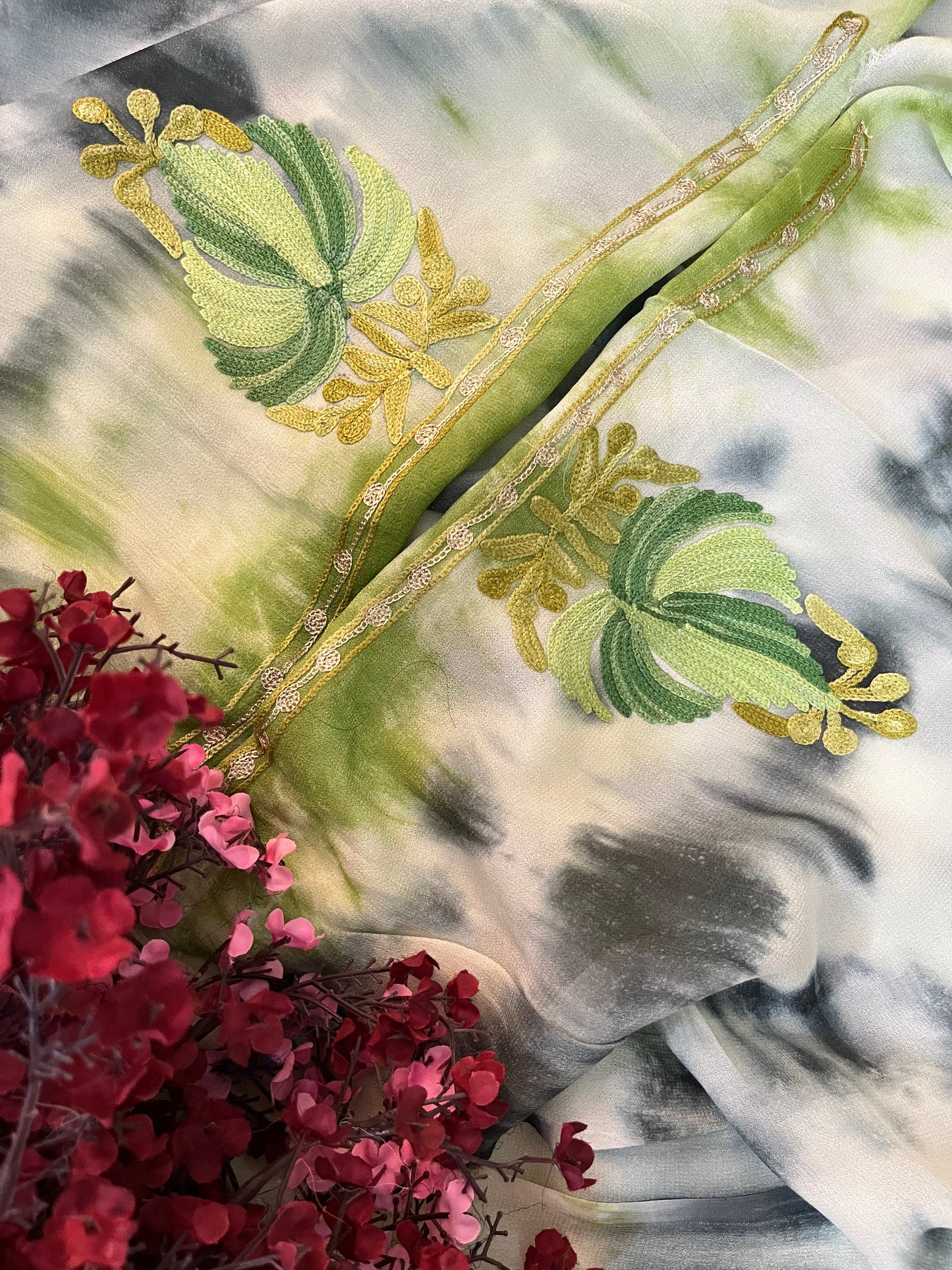 Pure Georgette Ty Dy Kashmiri Suit