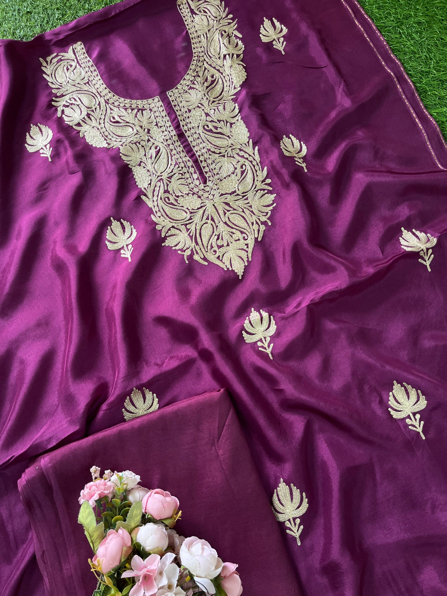 ‘Sanam’ Silk Tilla Kashmiri Suit