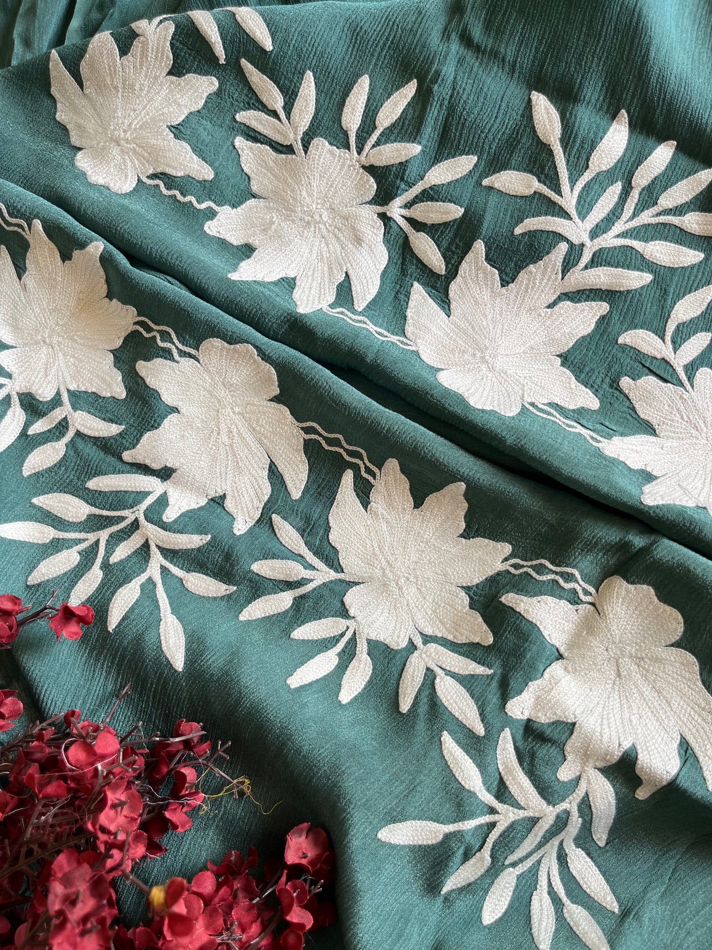 Chinon 3 Pc Aari Embroidered Suit