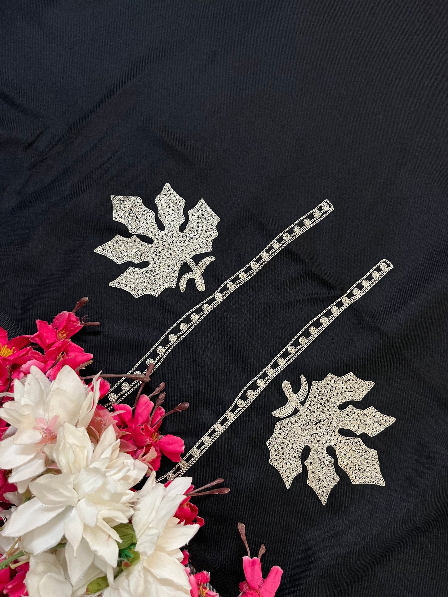 Black Tilla Kashmiri Woollen