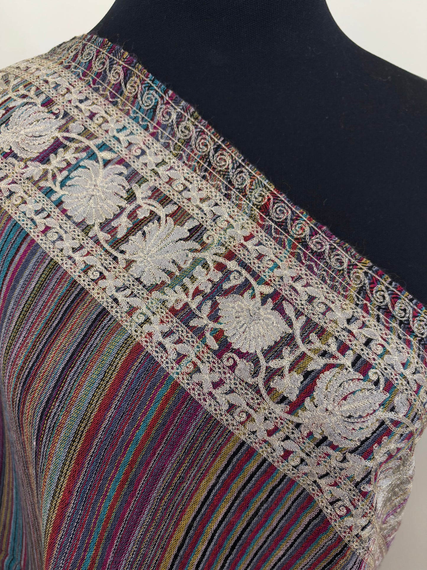 Black Stripes Kashmiri Stole