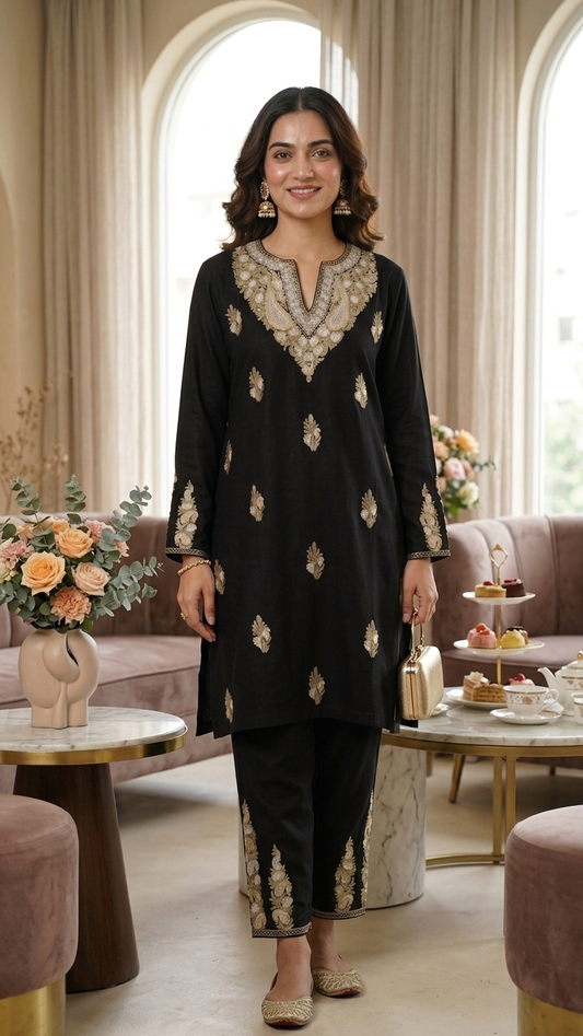 Black Cotton Cord Set (40)
