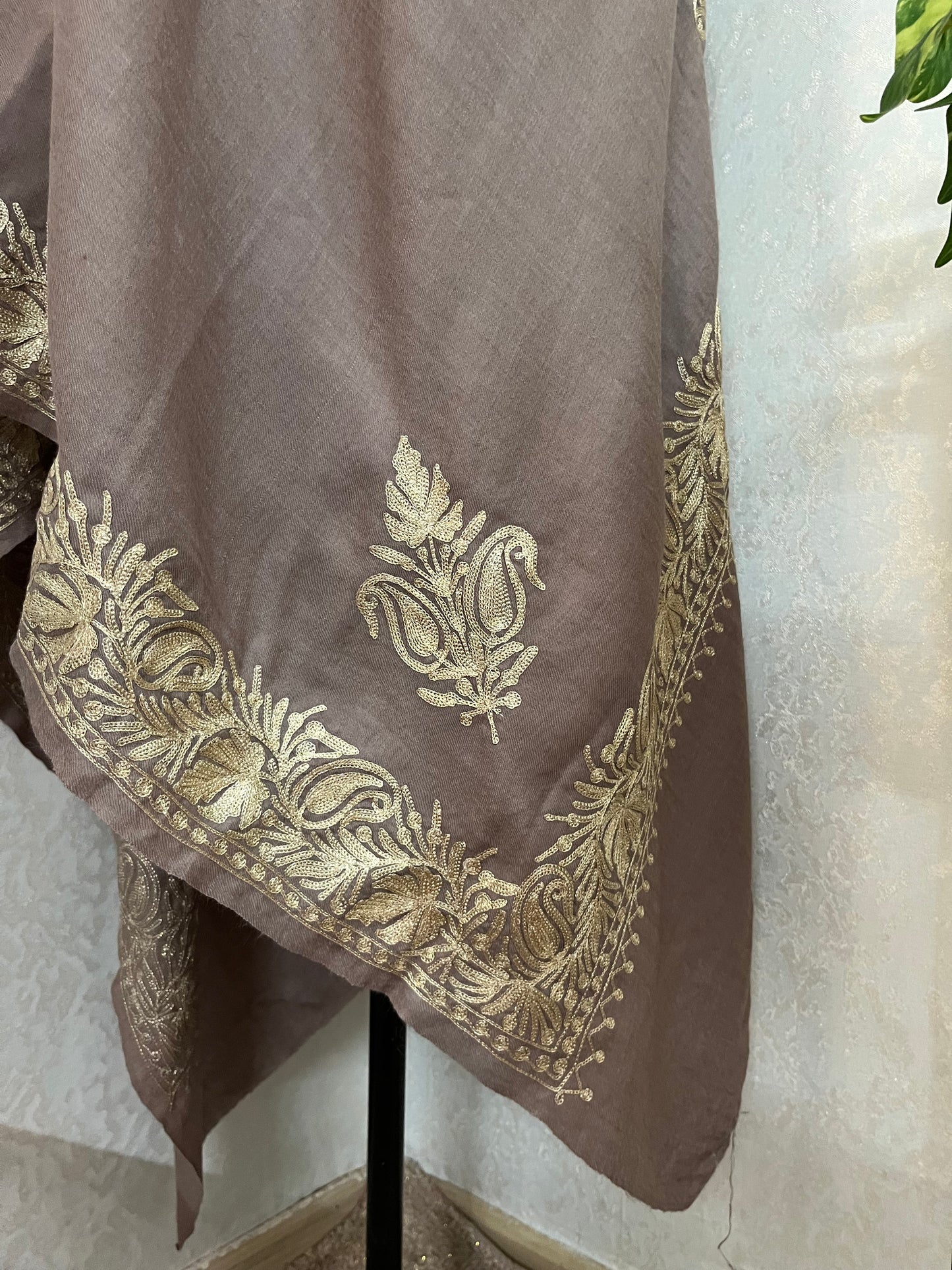 Being Semi Pashmina Tilla Embroidered stole