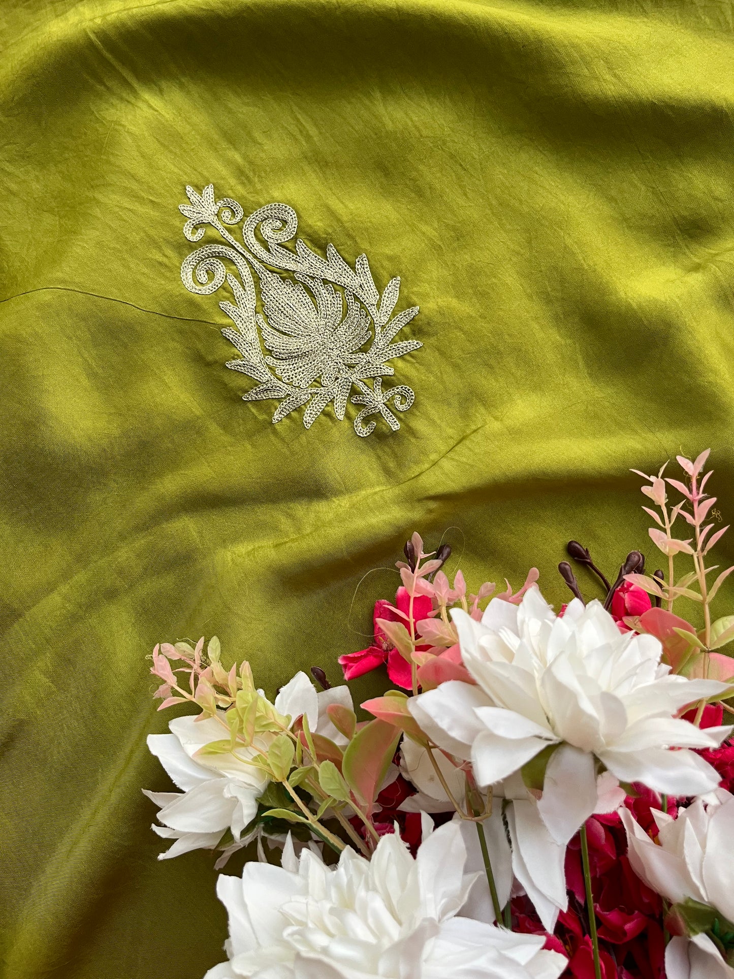 Heena Green Silk Tilla Kashmiri Suit