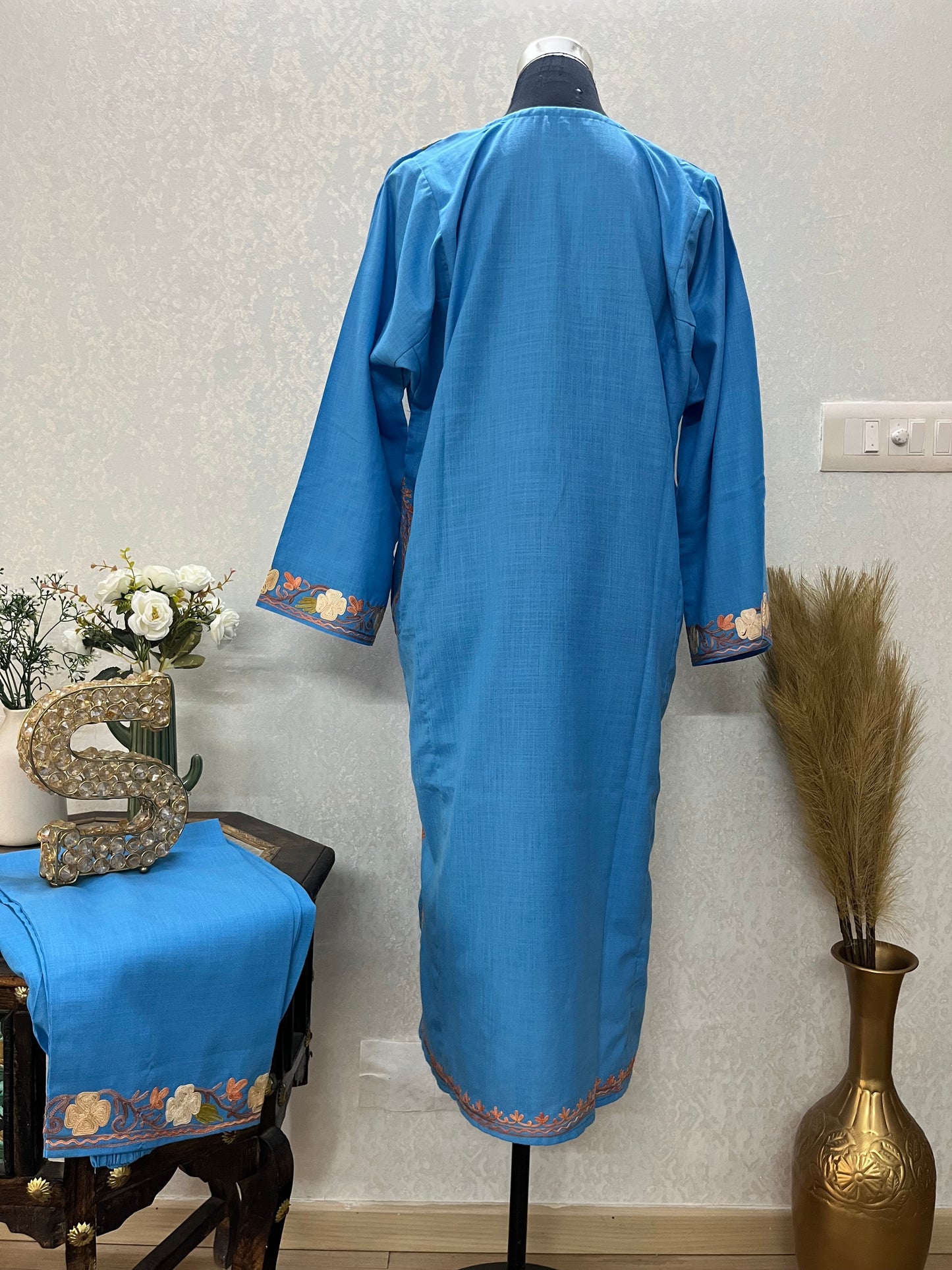 Sky Blue Cotton Cord Set Size(40)