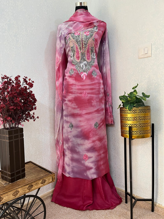 Pure Georgette Ty Dy Kashmiri Suit