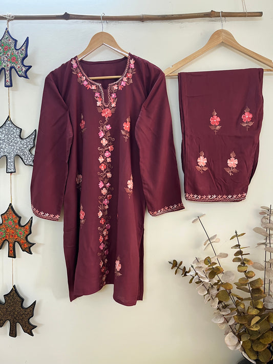 Coffee Cotton Cord Set (Free Size/ XL)