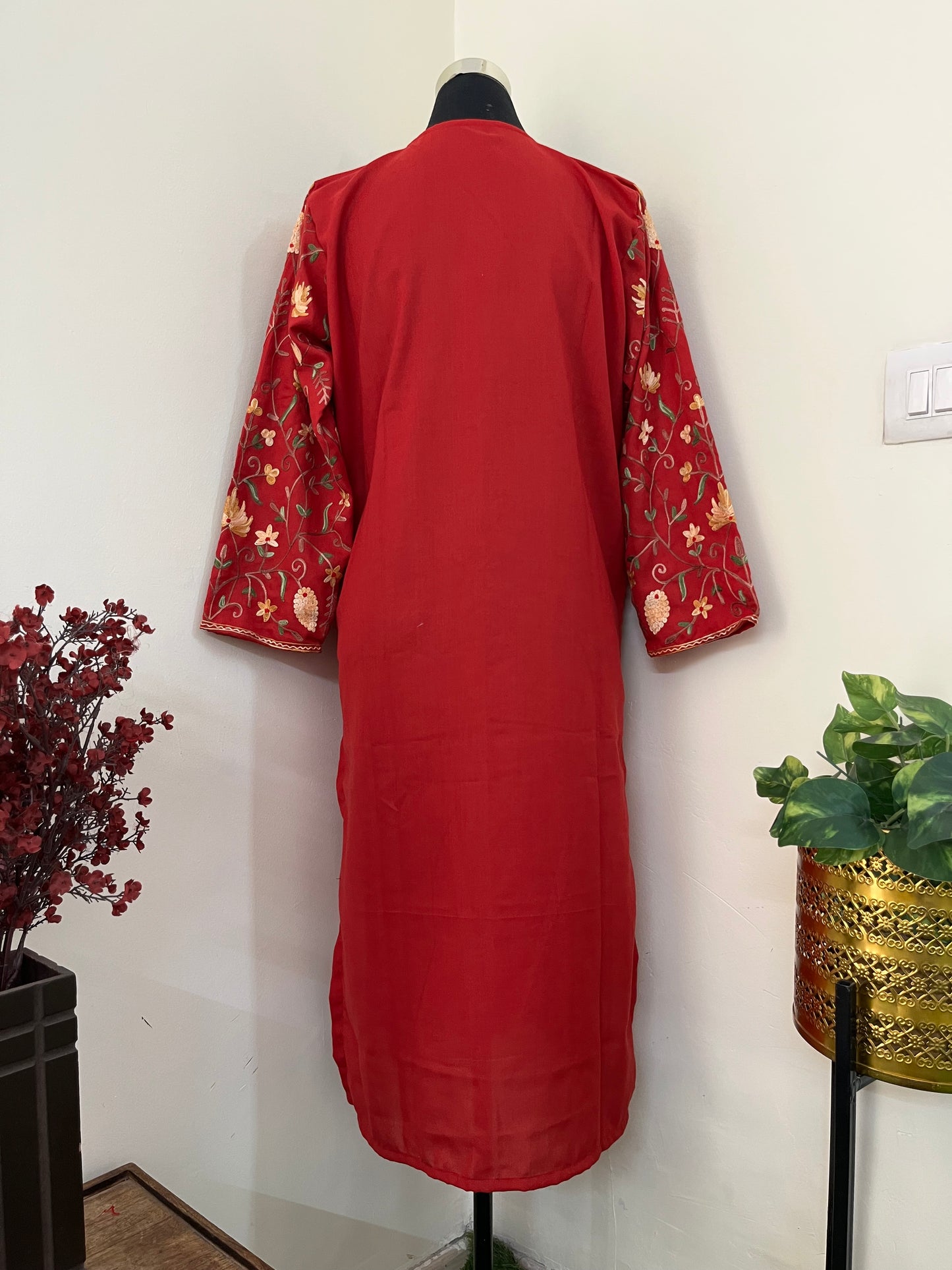 ‘Bageecha’ Cotton Stitched Aari Work Kurti (XL)