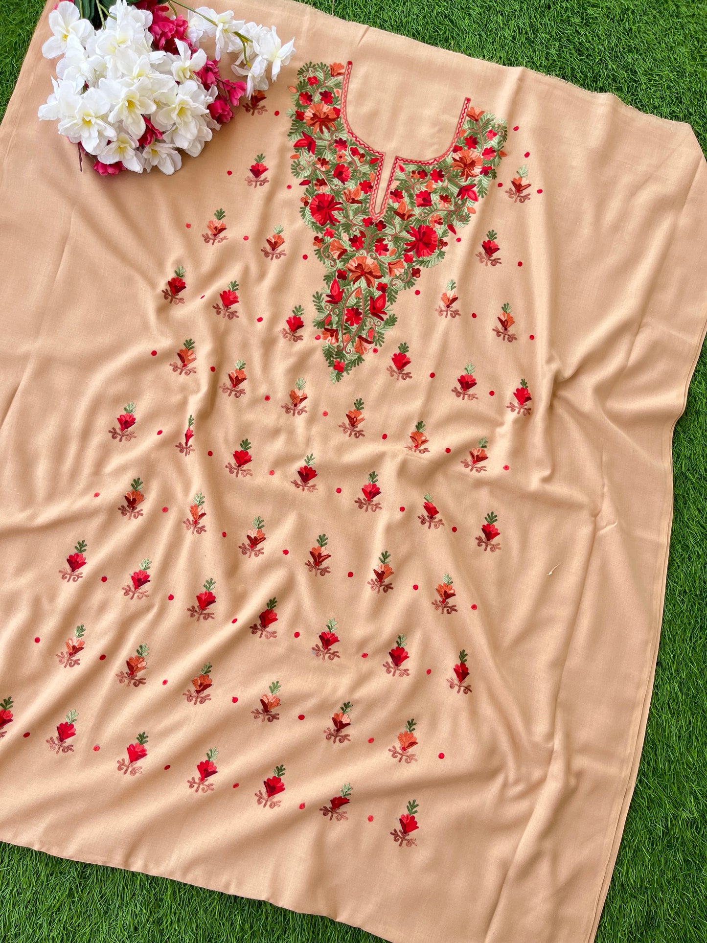 Faun Cotton Two Piece Set (Aari Embroidered)