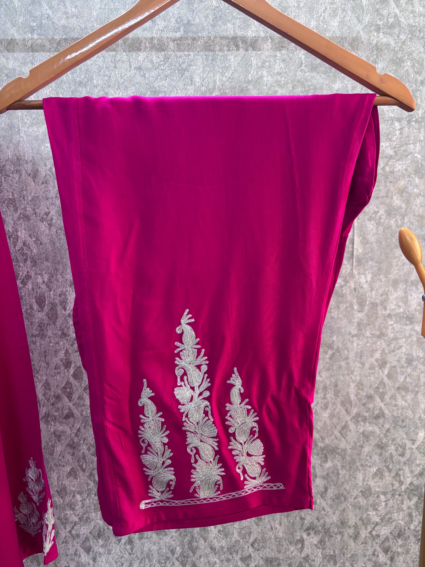 Hot pink Cotton Cord Set (42)