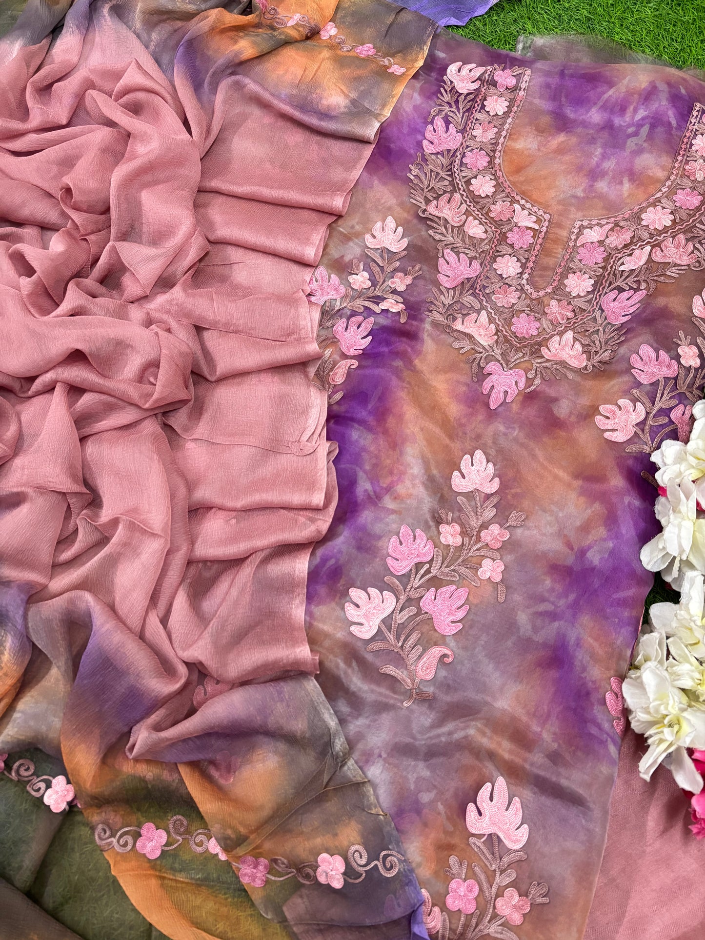 Tye-Dye Organza suit