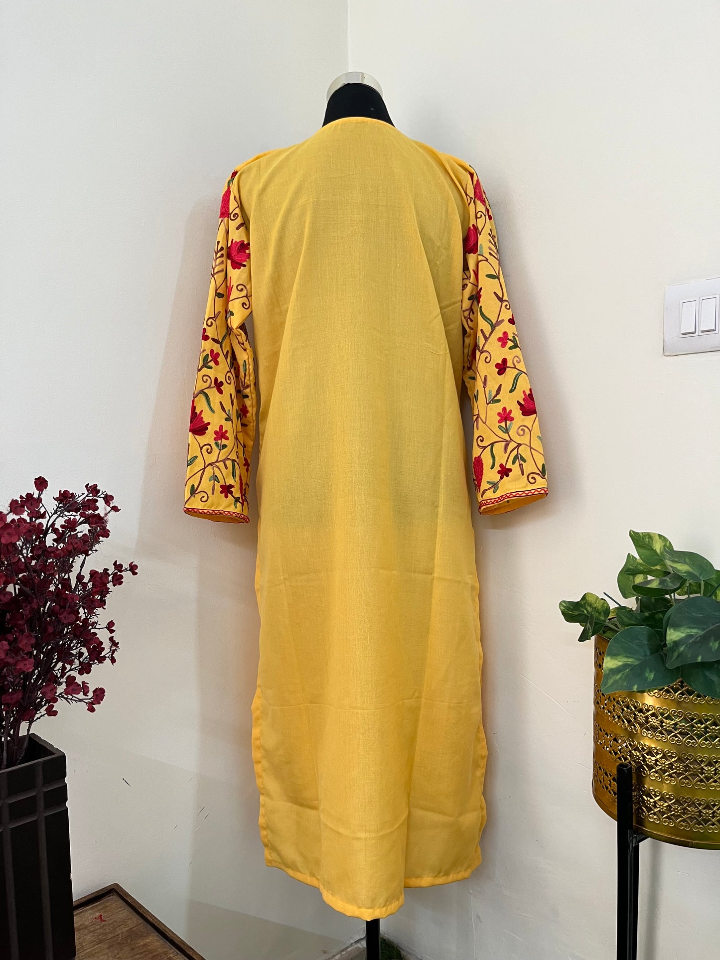 ‘Bageecha’ Cotton Stitched Aari Work Kurti (L)