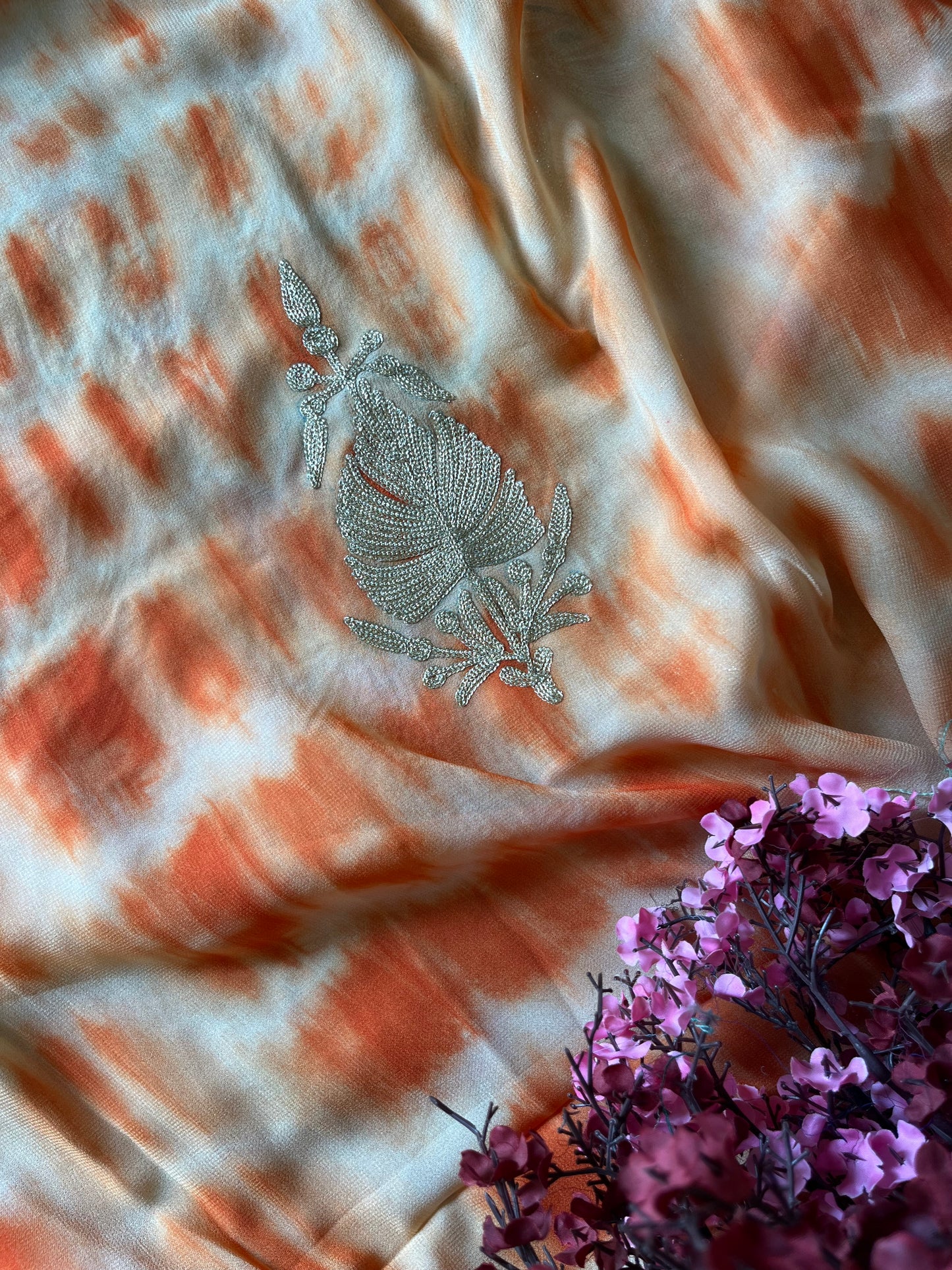 Pure Georgette Ty Dy Kashmiri Suit (length- 40 inch)