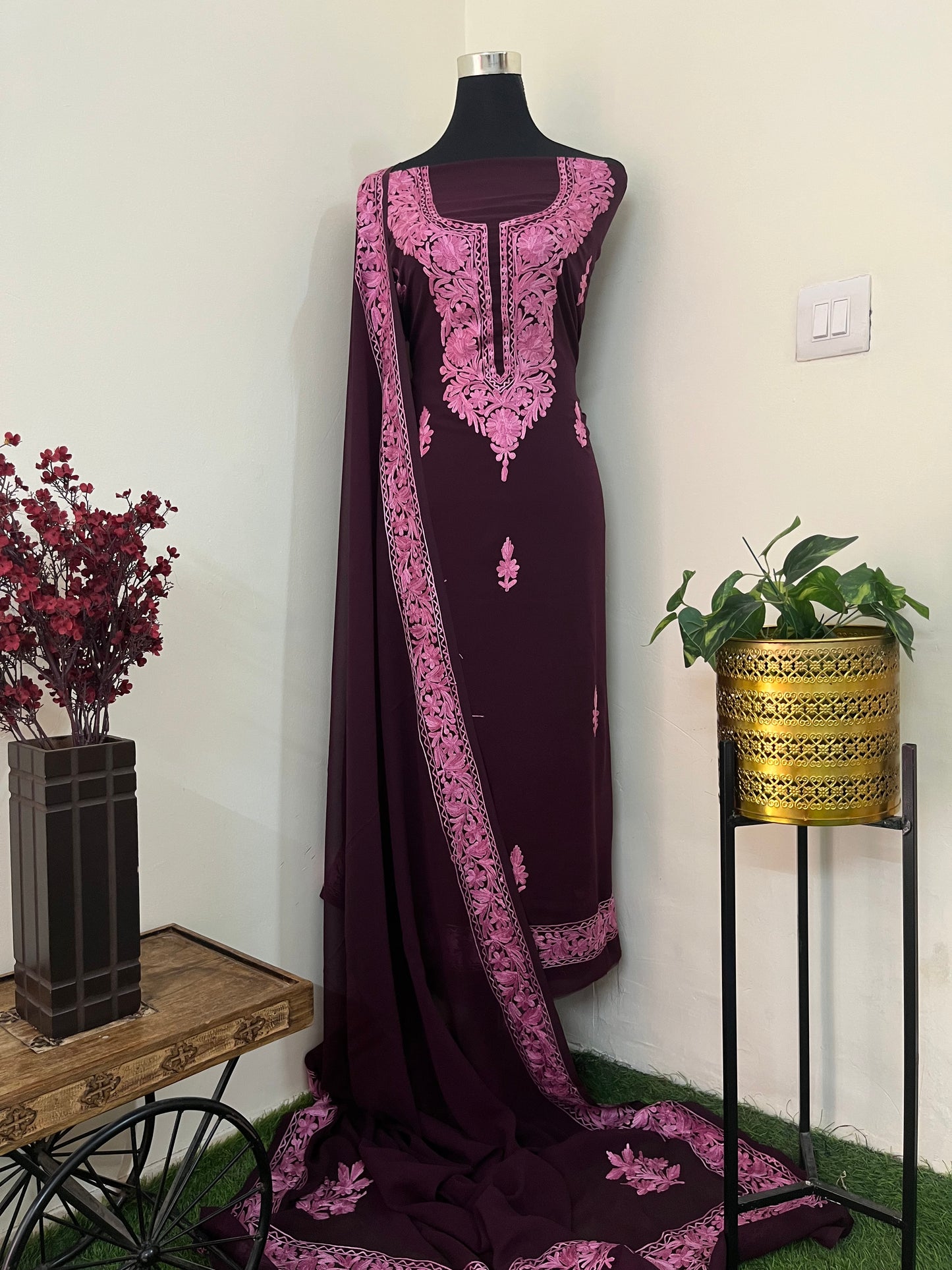 Coke Georgette Kashmiri Suit