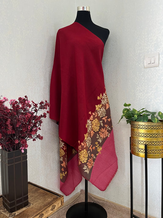 Fine Wool Kashmiri Embroidered stole