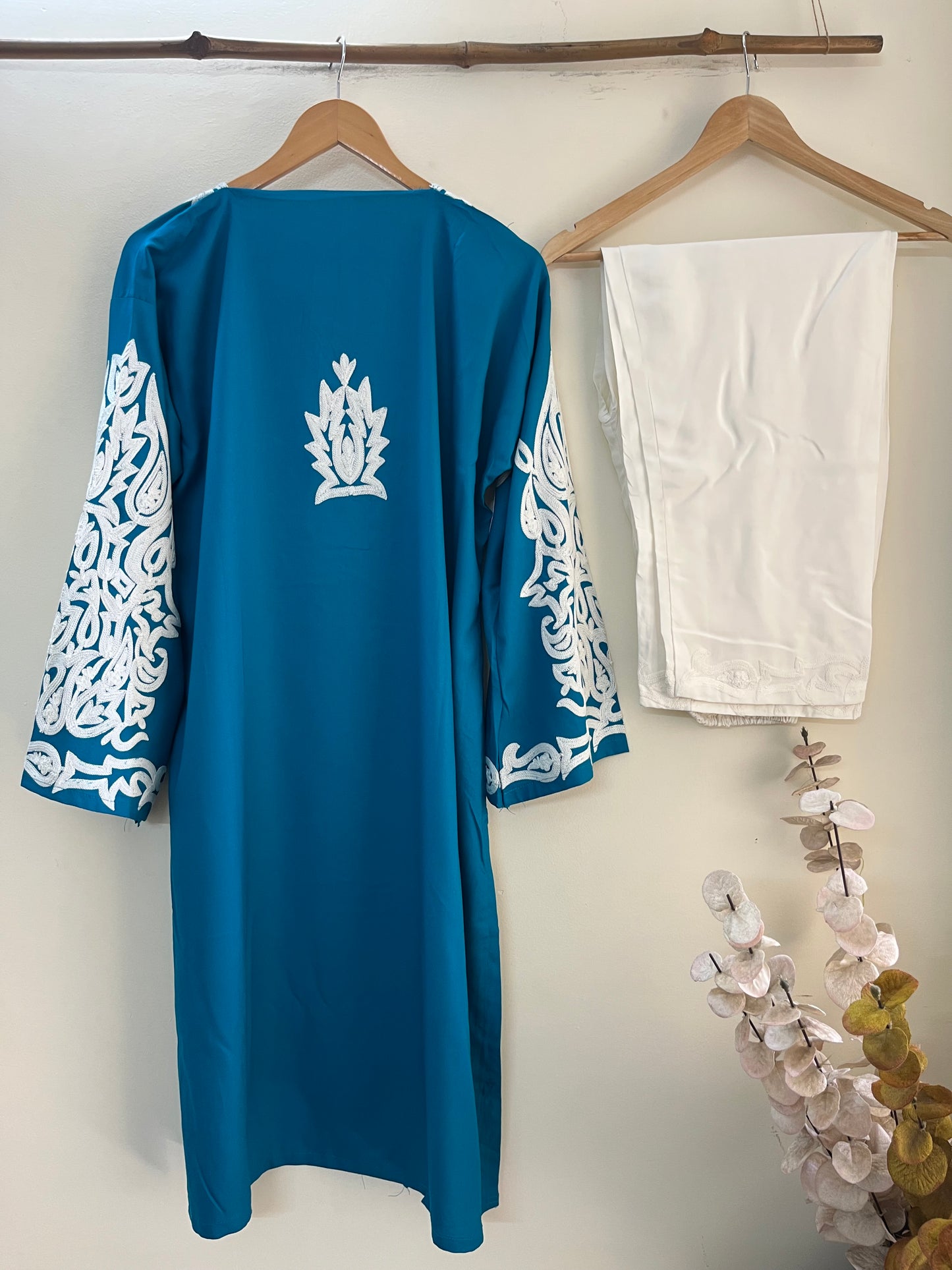 Firozi Cotton Stitched Co-ord Set