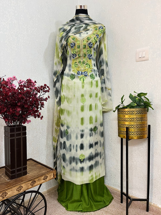 Pure Georgette Ty Dy Kashmiri Suit