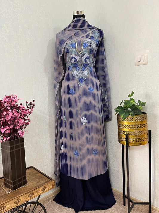 Pure Georgette Ty Dy Kashmiri Suit