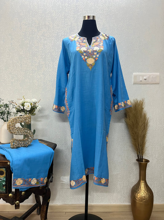 Sky Blue Cotton Cord Set Size(40)