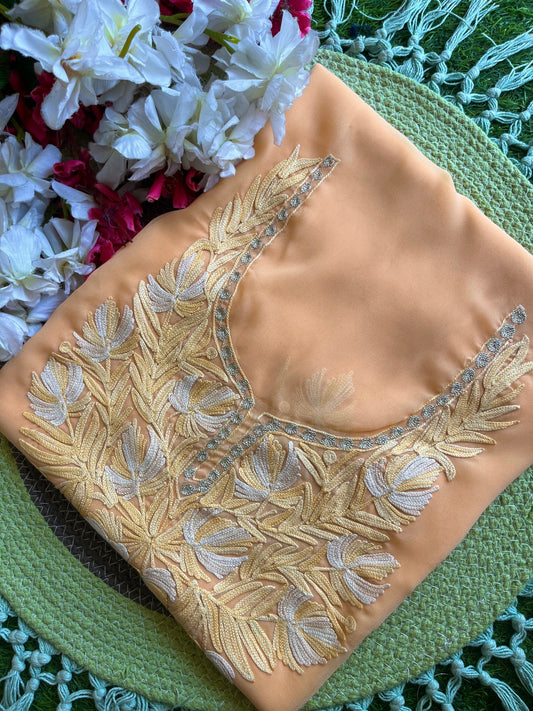 Georgette Unstitched Kashmiri Kurta