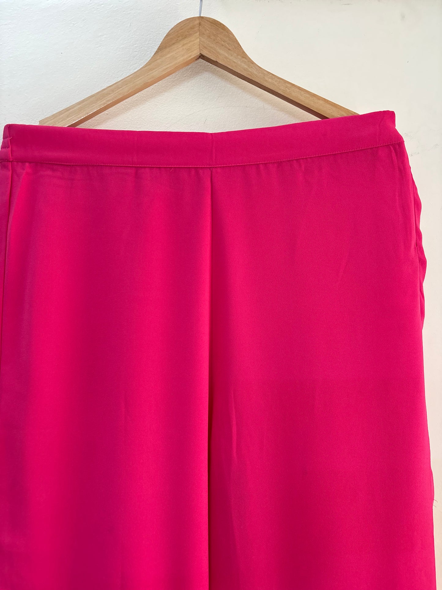 Women Pink Solid Flared Aari Embroidered Palazzos (32)