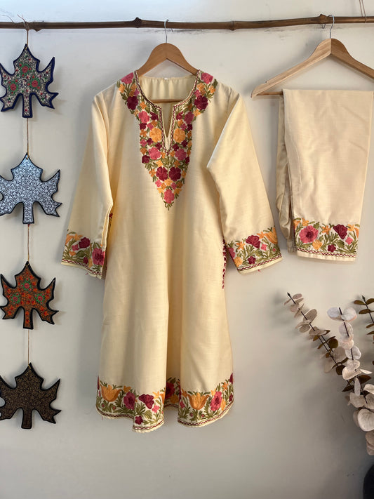 Faun Cotton Stitched Co-ord Set (L)