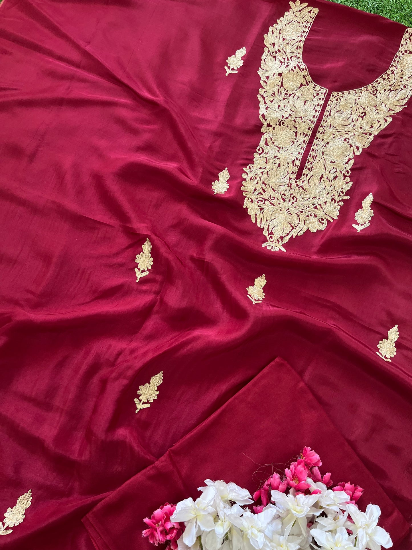 ‘Sanam’ Silk Tilla Kashmiri Suit