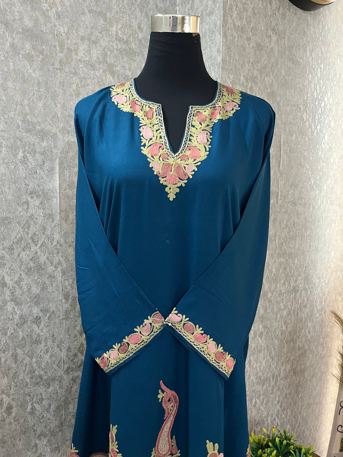 Blue Cotton Stitched Co-ord Set