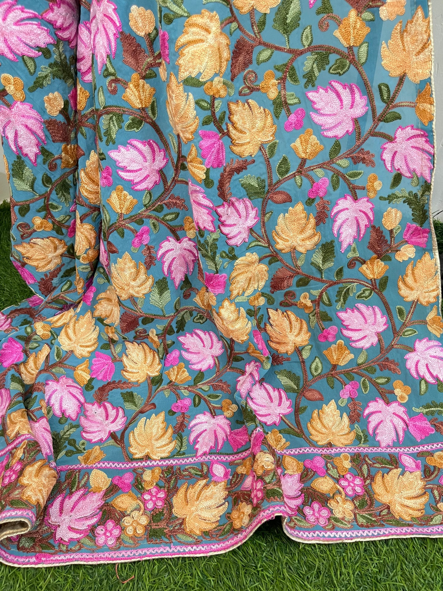 Kashmiri Georgette Odhni