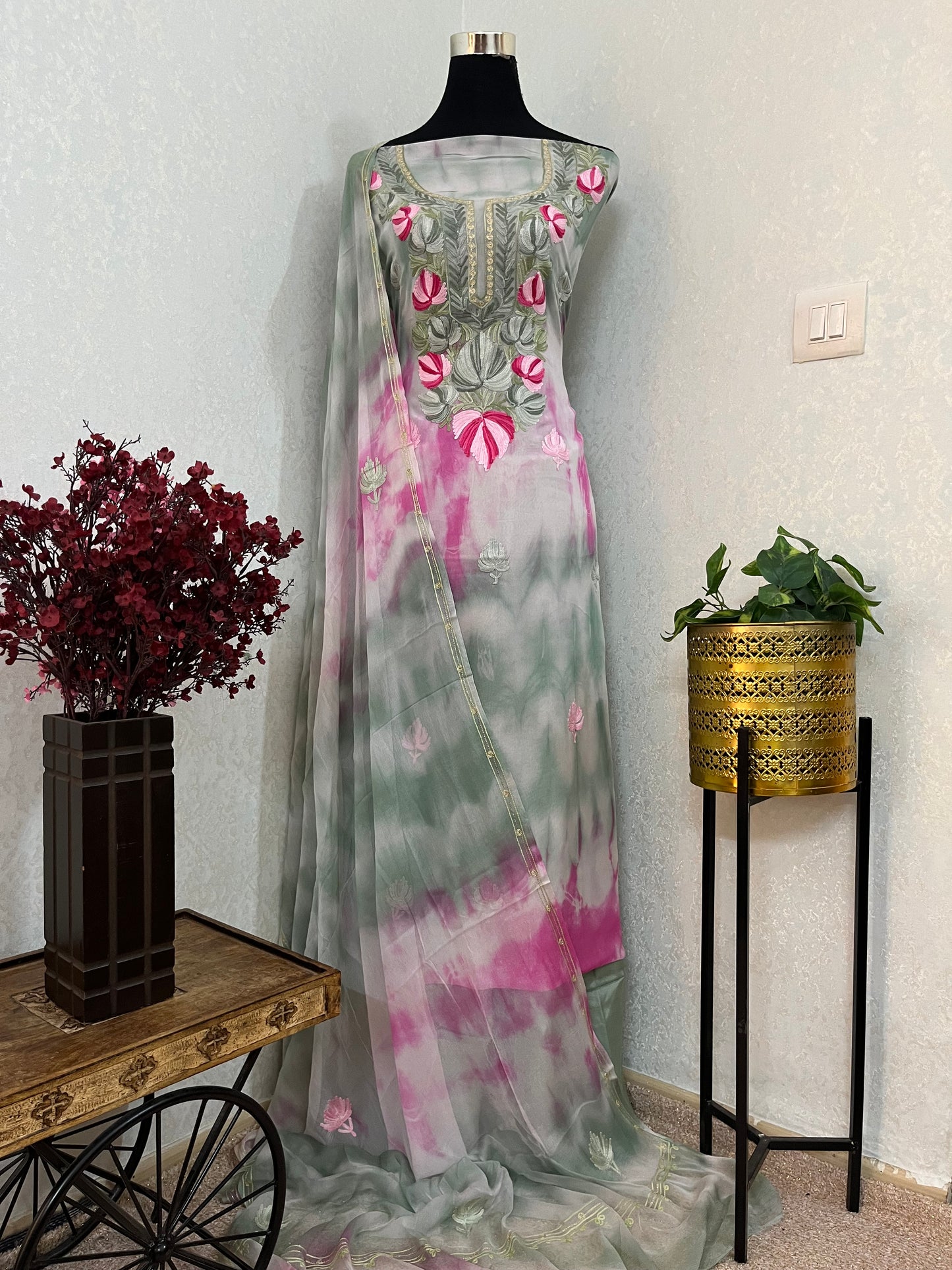 Pure Georgette Ty Dy Kashmiri Suit