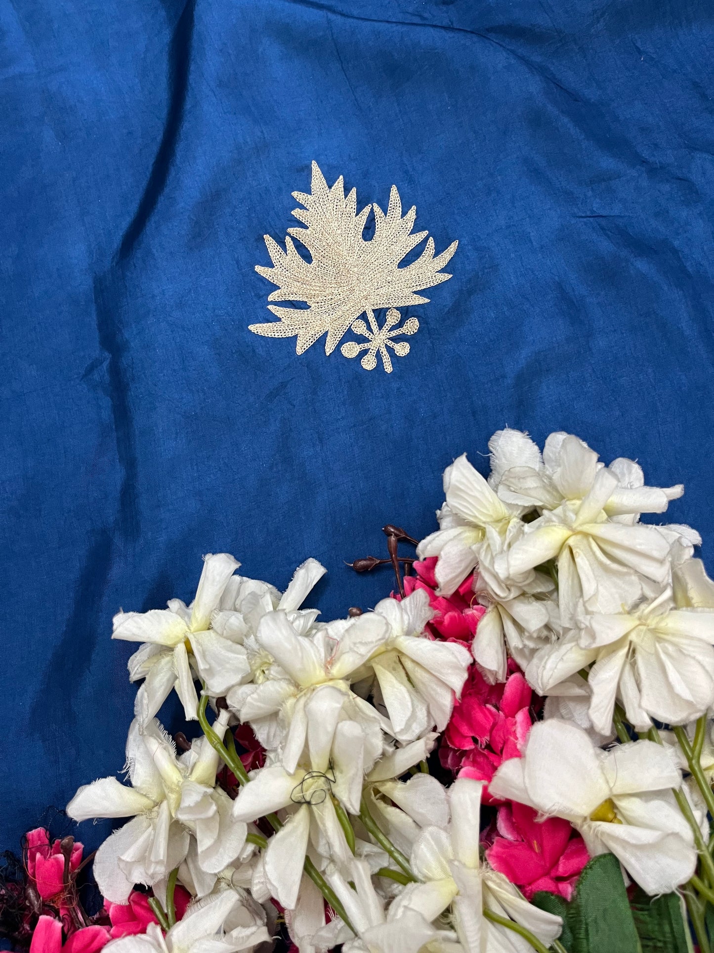 Electric Blue Sanam’ Tilla Kashmiri Silk Suit