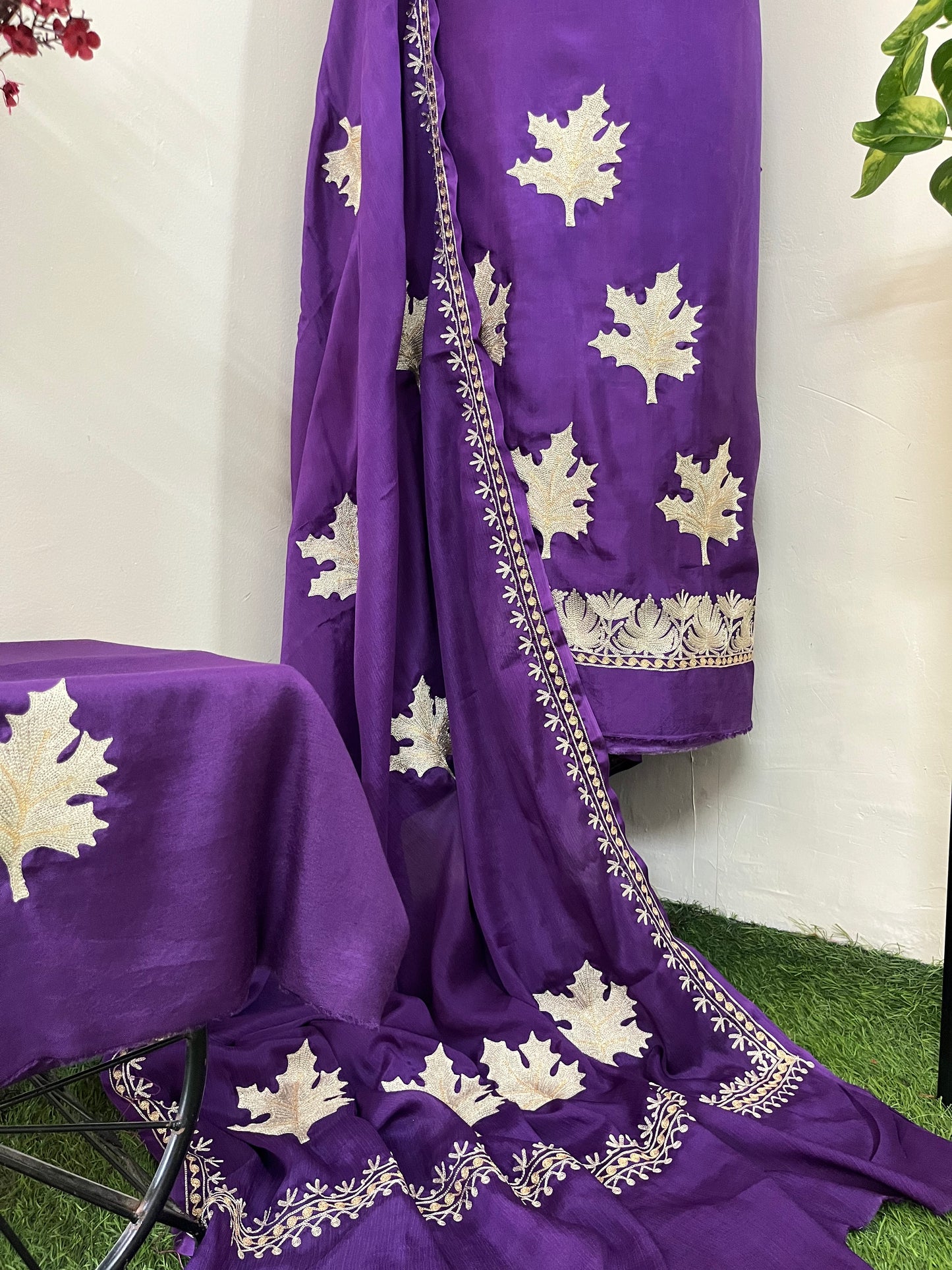 Sanam’ Tilla Embroidered Suit material