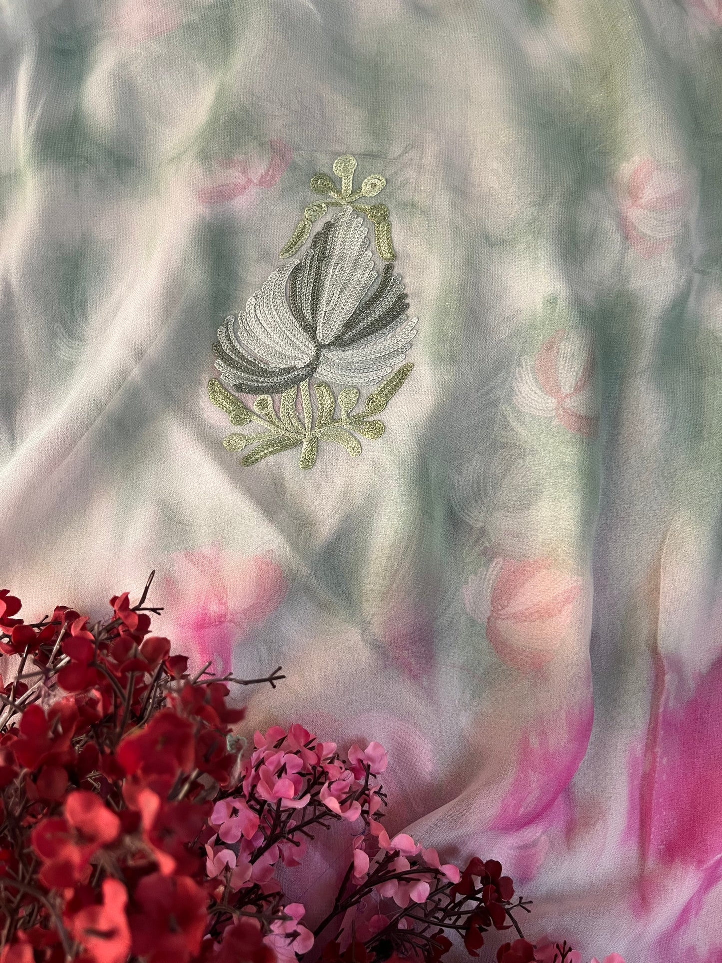 Pure Georgette Ty Dy Kashmiri Suit