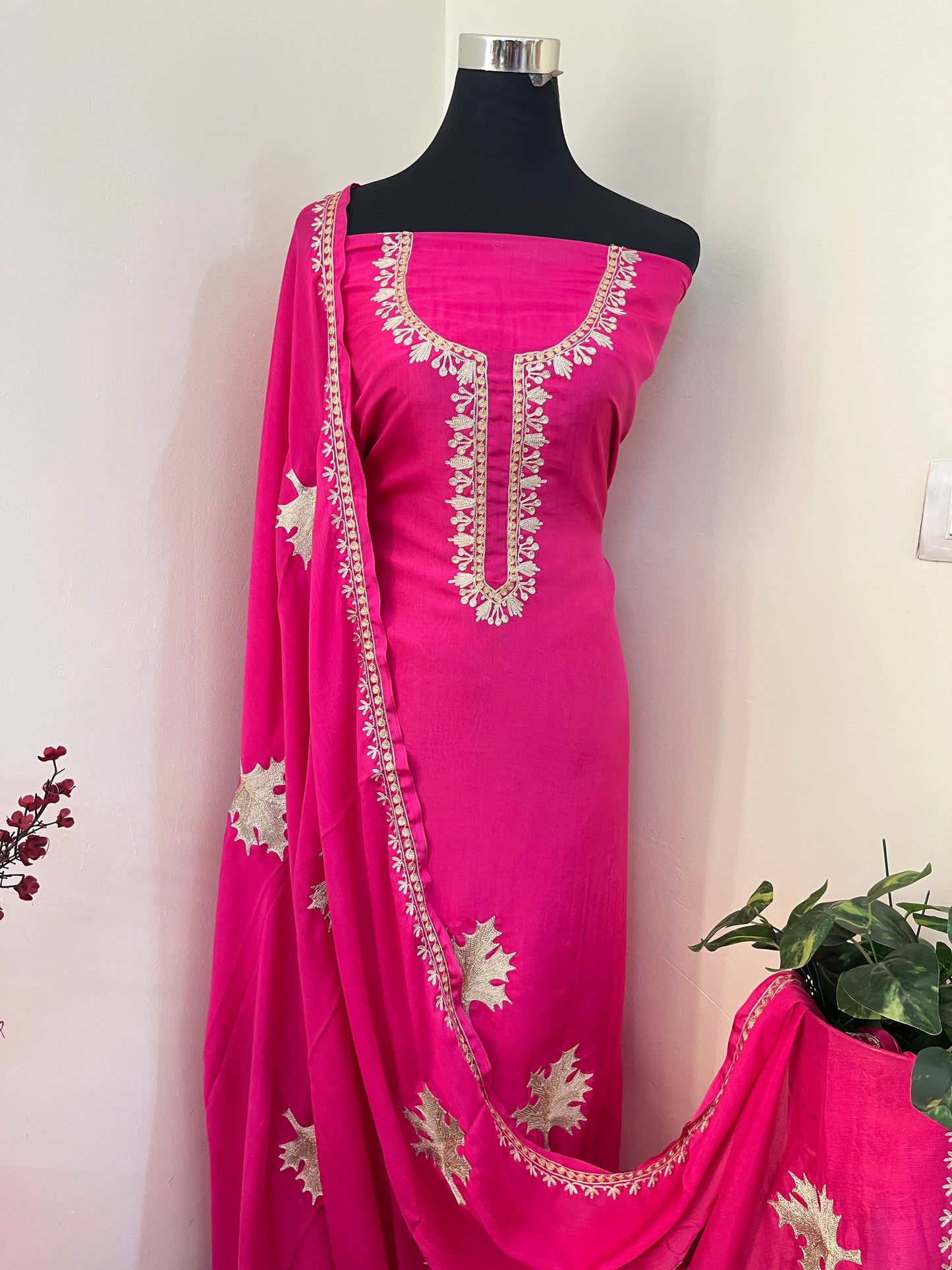 Sanam’ Tilla Embroidered Suit material