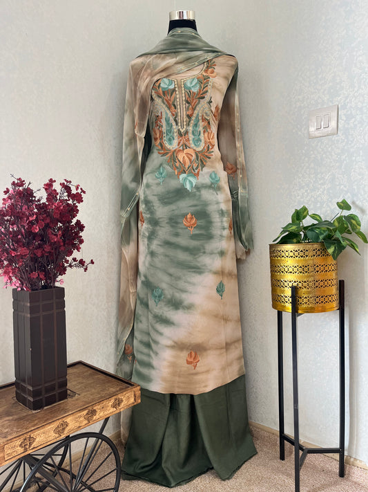 Pure Georgette Ty Dy Kashmiri Suit