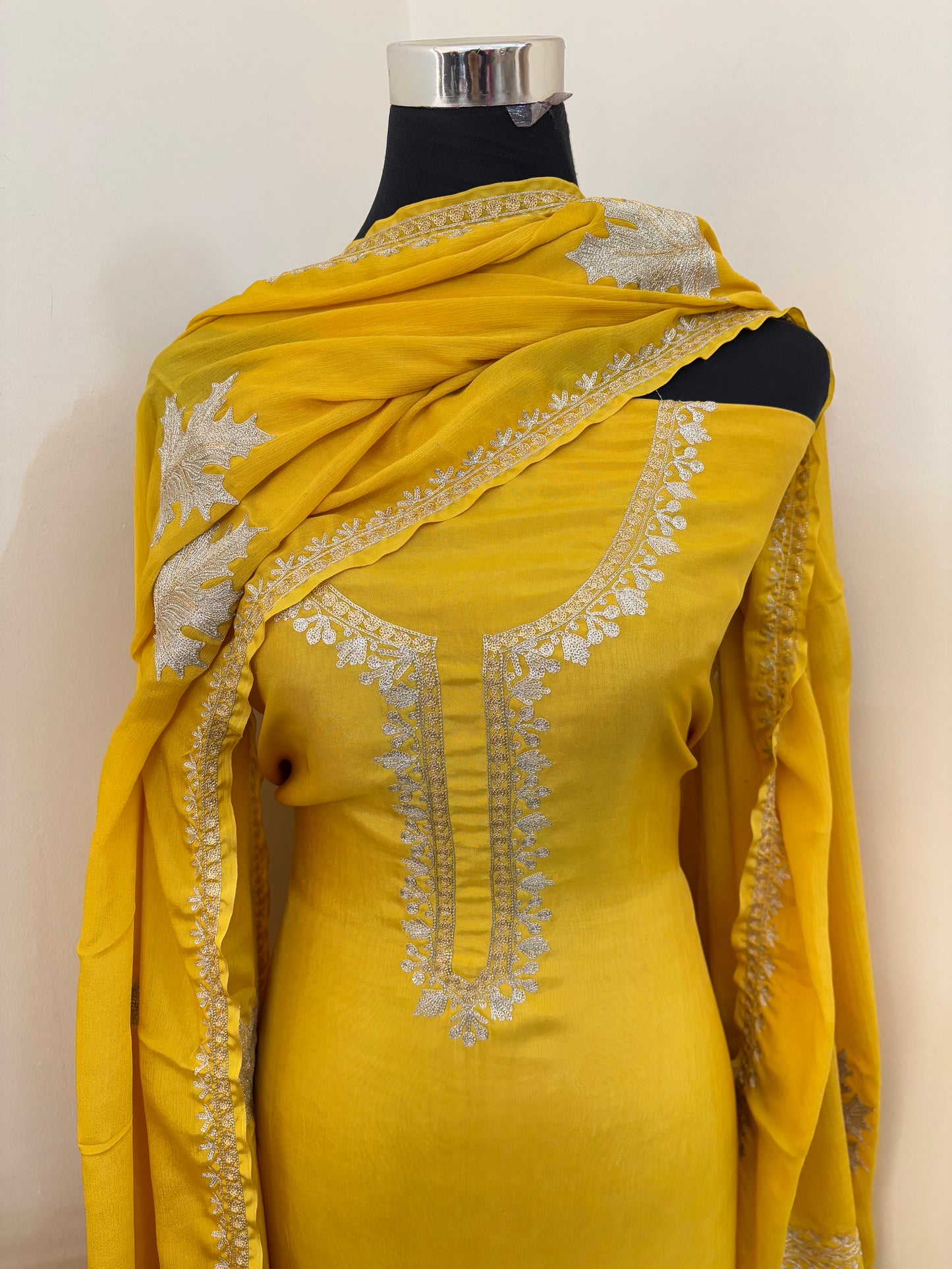 Sanam’ Tilla Embroidered Suit material