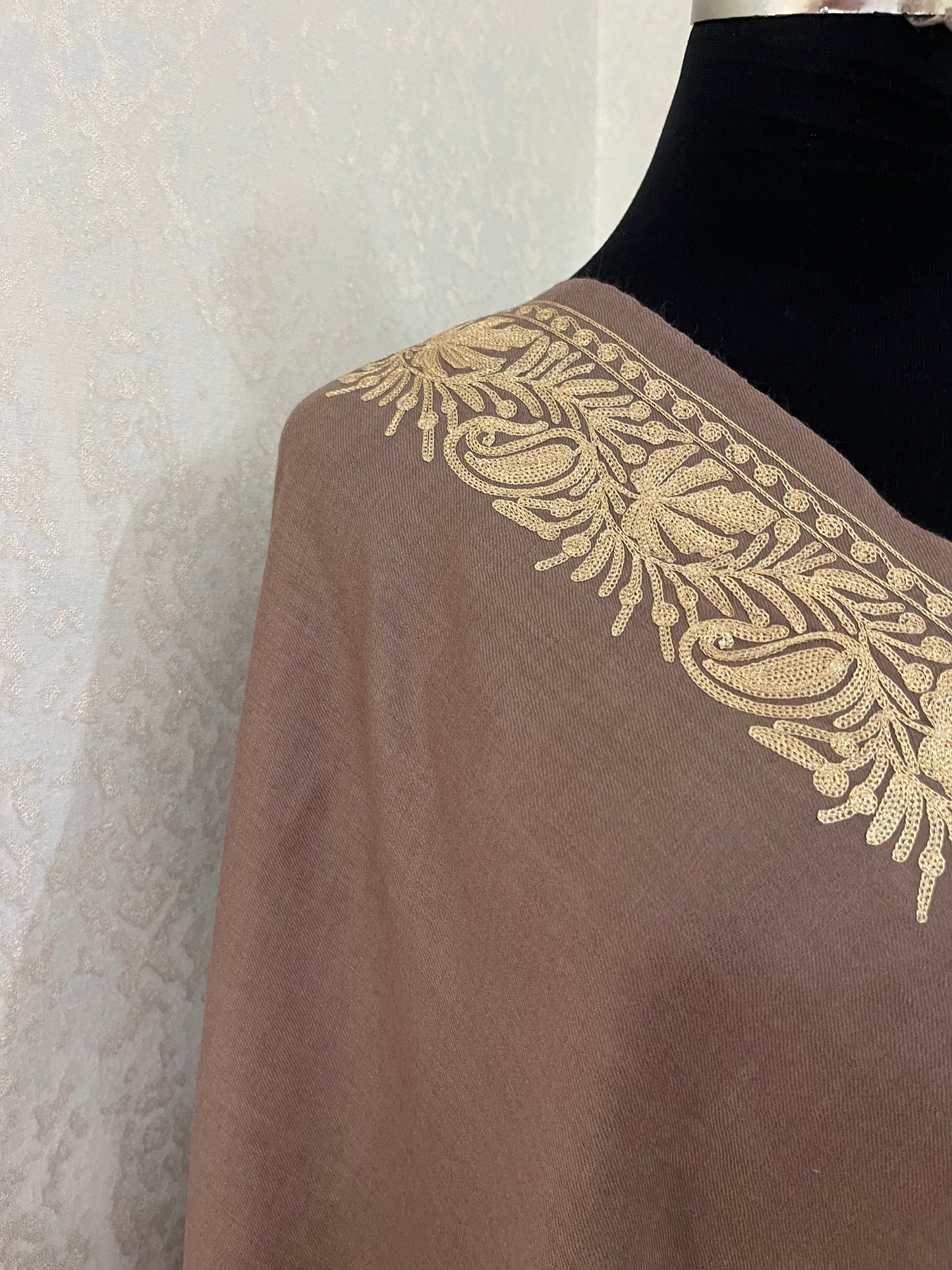 Being Semi Pashmina Tilla Embroidered stole
