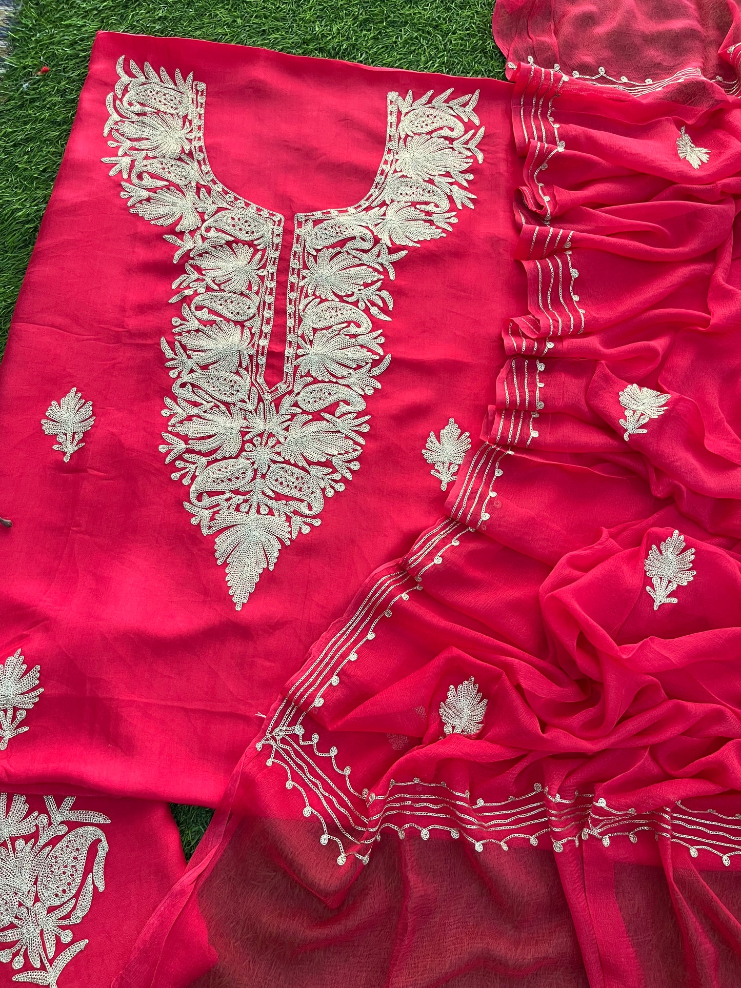 Silk Tilla Kashmiri Suit