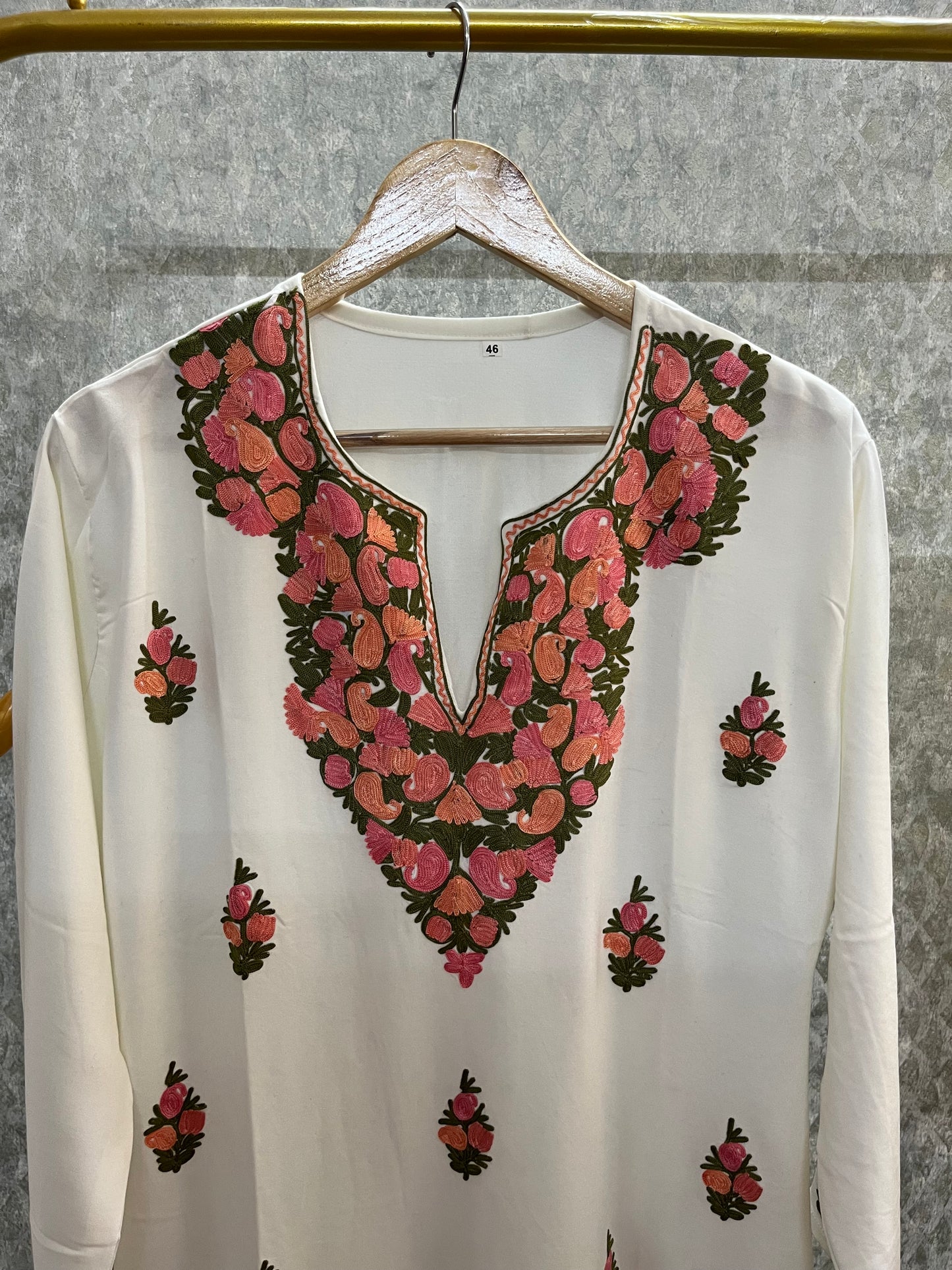 Off White Cotton Cord Set Free Size(42)